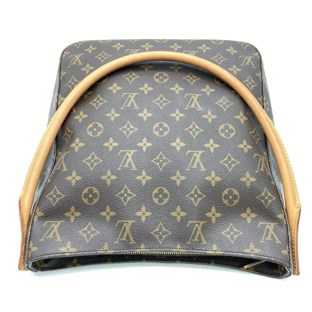LOUIS VUITTON Brown Monogram Canvas Looping GM Shoulder Bag - Picture 3 of 7